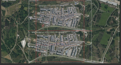 Satellite imagery demonstrating cloud masking techniques